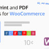 Share, Print and PDF Products for WooCommerce