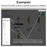 Modul Produkte ausblenden oder anzeigen (nach Lagerbestand, Preis, Geoip)