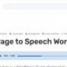 Speaker - Page to Speech Plugin for WordPress